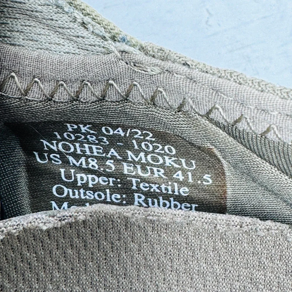 Nohea Moku No‎ Tie Boat Shoes Quick Dry Mesh Breathable Slip On Green Size 8.5M